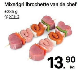 Mixedgrillbrochette van de chef