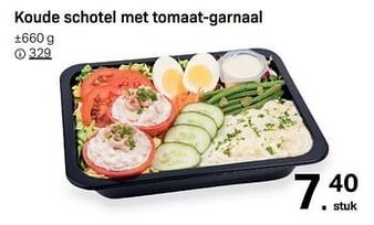 Buurtslagers Koude schotel met tomaat-garnaal aanbieding