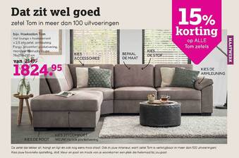 Leen Bakker Hoeksalon Tom aanbieding