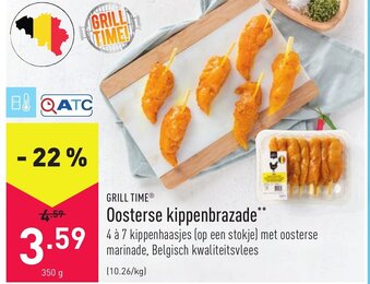 ALDI Grill Time Oosterse kippenbrazade aanbieding