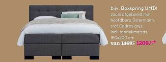 Leen Bakker Boxsprings Umix 160x200 Cm aanbieding