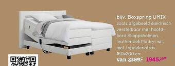 Leen Bakker Boxspring Umix 160x200 Cm aanbieding
