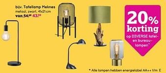 Leen Bakker Tafellamp meknes aanbieding