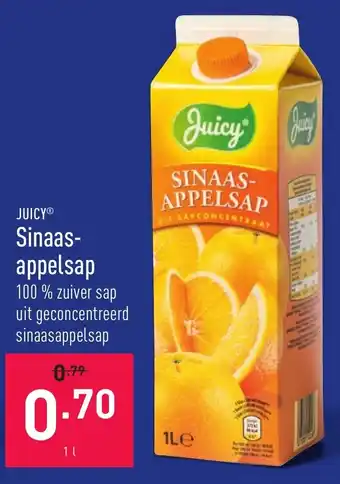 ALDI Juicy Sinaasappelsap aanbieding