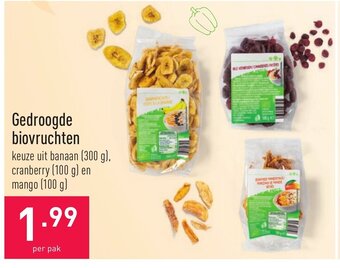 ALDI Gedroogde biovruchten aanbieding