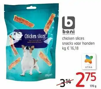 Chicken slices snacks voor honden