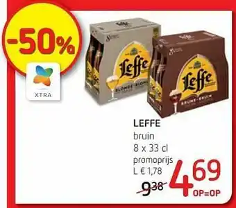 Spar Colruyt Leffe bruin aanbieding