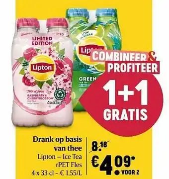 Delhaize Drank op basis van thee lipton ice tea aanbieding