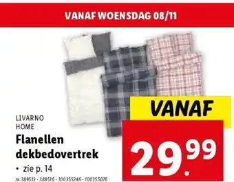 Lidl Flanellen dekbedovertrek aanbieding