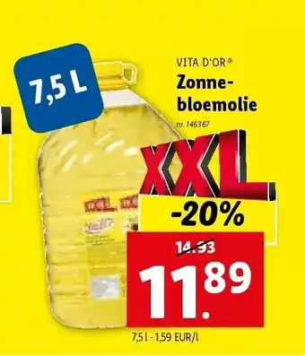 Lidl Zonnebloemolie aanbieding