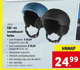 Ski- en snowboardhelm