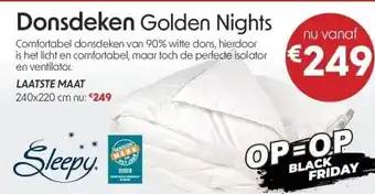 Donsdeken golden nights