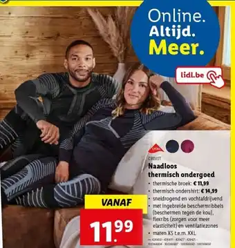 Naadloos thermisch ondergoed