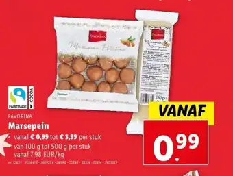 Lidl Marsepein aanbieding