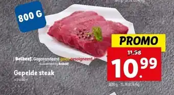Lidl Gepelde steak aanbieding