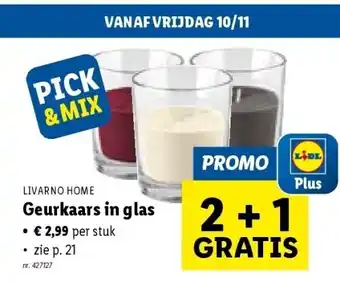 Geurkaars in glas