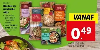 Lidl Noedels op aziatische wijze aanbieding