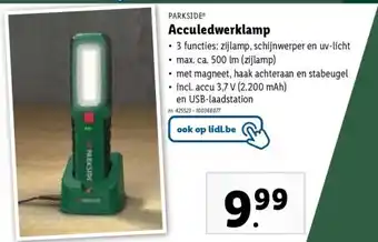 Acculedwerklamp