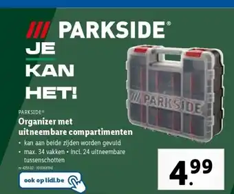 Lidl Organizer met uitneembare compartimenten aanbieding