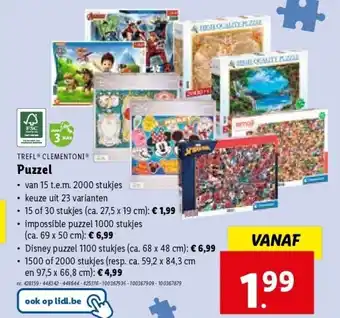 Lidl Puzzel aanbieding