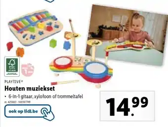 Lidl Houten muziekset aanbieding