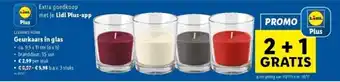 Lidl Geurkaars in glas aanbieding