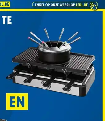 Lidl Raclette-, fondue- en grillapparaat aanbieding