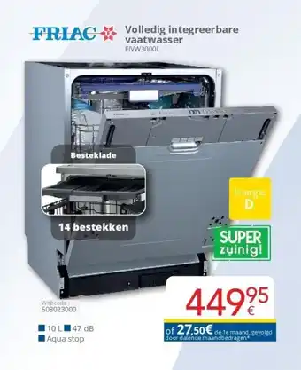 Eldi Volledig integreerbare vaatwasser aanbieding