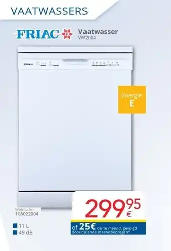 Eldi Vaatwasser aanbieding