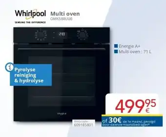 Eldi Whirlpool Multi oven OMK58RUOB aanbieding