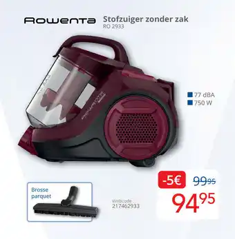 Eldi Rowenta Stofzuiger zonder zak aanbieding