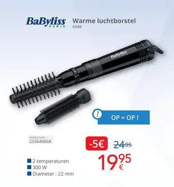 Eldi BaByliss Warme luchtborstel aanbieding