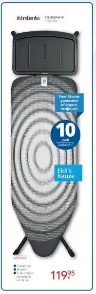 Eldi brabantia Strijkplank aanbieding