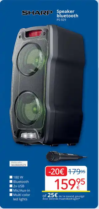 SHARP Speaker bluetooth