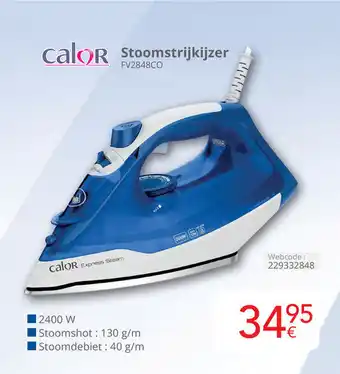 Eldi calor Stoomstrijkijzer aanbieding