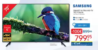 Eldi SAMSUNG SMART ULTRA HD-TV 70" aanbieding