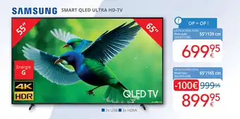 Eldi SAMSUNG SMART QLED ULTRA HD-TV 55" aanbieding