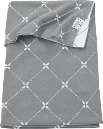 Bol.com Meyco baby x mrs.keizer louis wiegdeken - grey - 75x100cm aanbieding