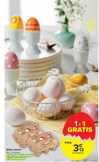 Carrefour Market Witte Eieren aanbieding