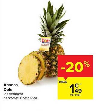 Carrefour Market Ananas Dole aanbieding