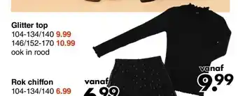 Wibra Glitter top aanbieding