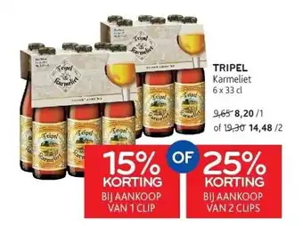 Alvo Tripel karmeliet 6 x 33 cl aanbieding