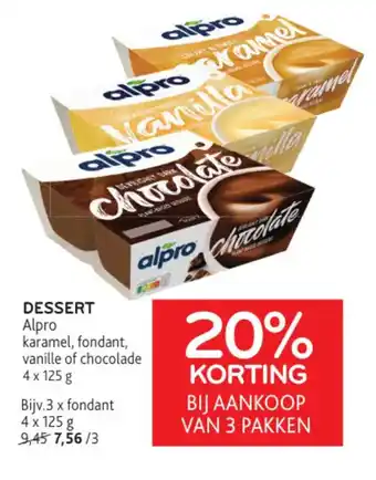 Alvo DESSERT Alpro 4 x 125 g aanbieding
