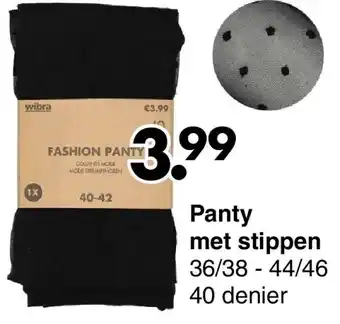 Wibra Panty met stippen aanbieding