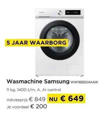 Molecule Wasmachine samsung aanbieding