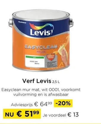 Molecule Verf levis 25l aanbieding