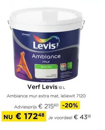Molecule Verf levis 10 l aanbieding