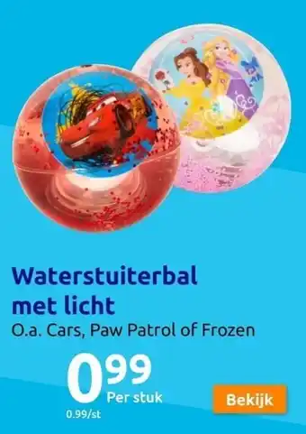 Action Waterstuiterbal met licht aanbieding