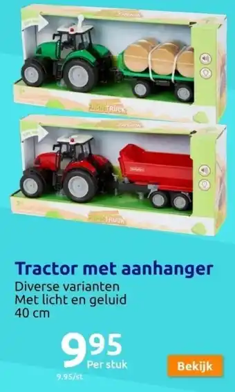 Action Tractor met aanhanger aanbieding