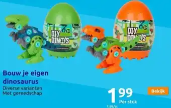 Action Bouw je eigen dinosaurus aanbieding